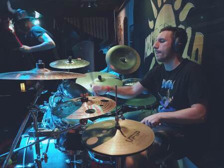 4 Molten Gold   Matteo Fiore, Drums. Photo By Rune Olsen